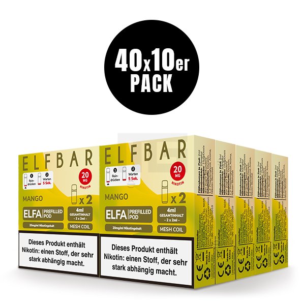 Elfbar - ELFA - Prefilled Pod - 2ml - 2er Pack - Mango