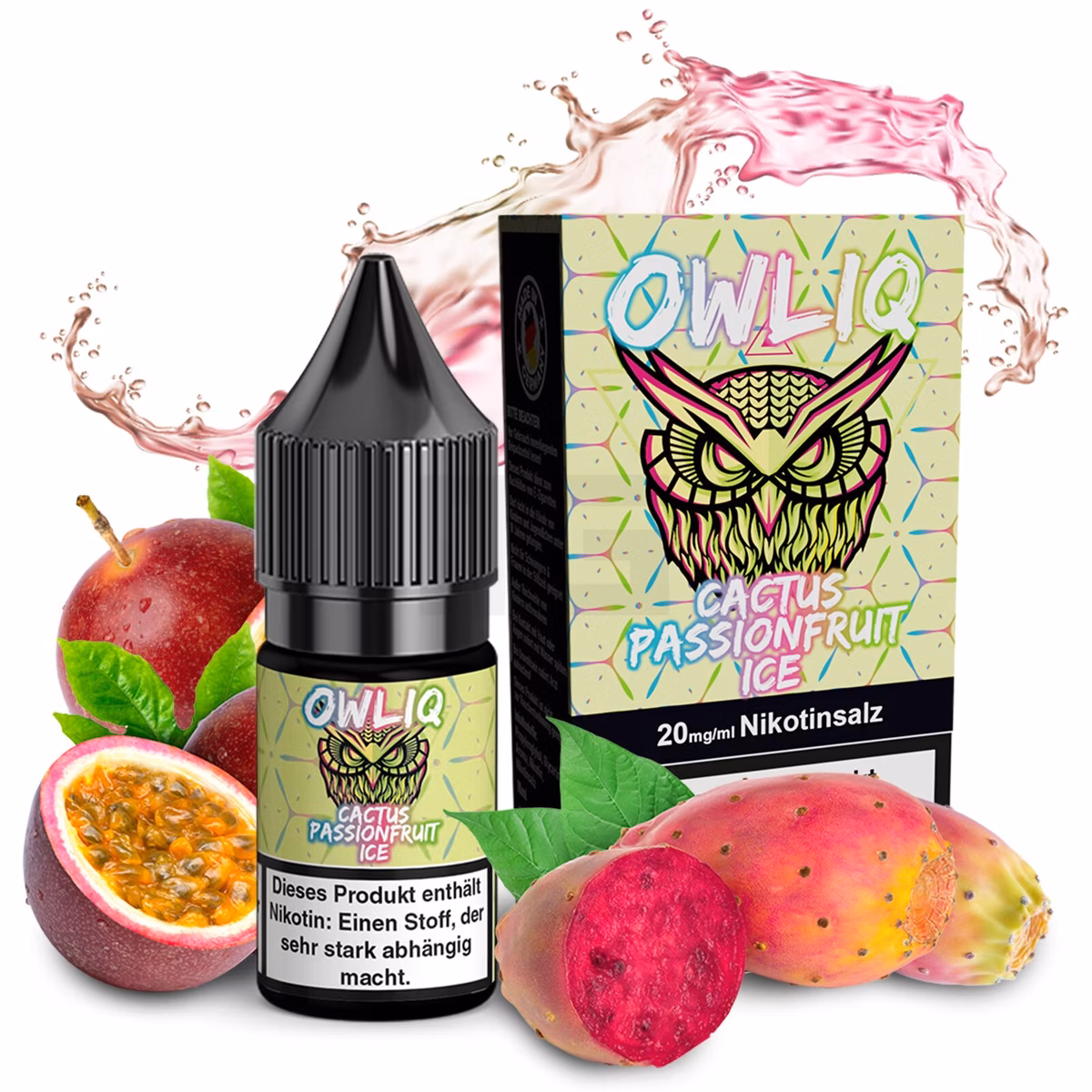 OWLIQ - Cactus Passionfruit Ice - Nikotinsalz Liquid - 10ml - 20mg