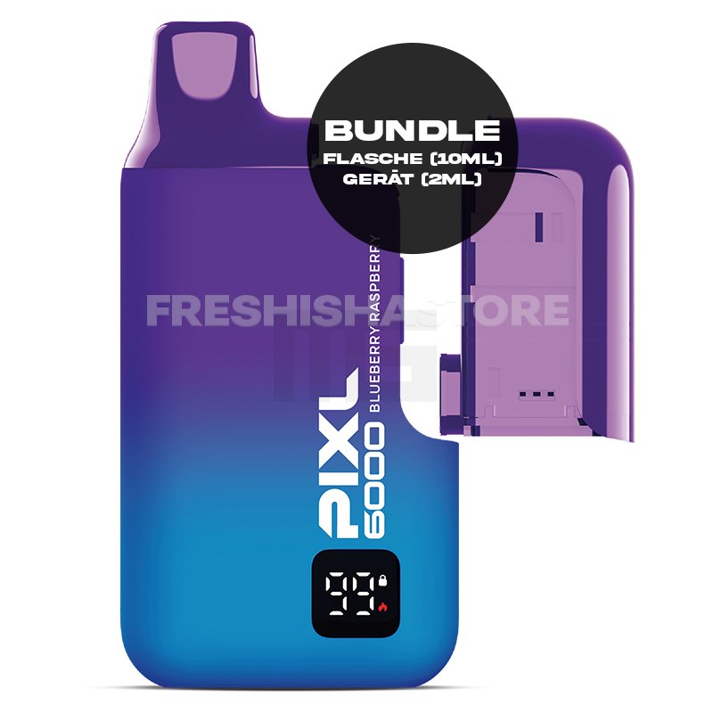 PIXL - 6000 - Bundle - Blueberry Raspberry - 12ml - 20mg - CP