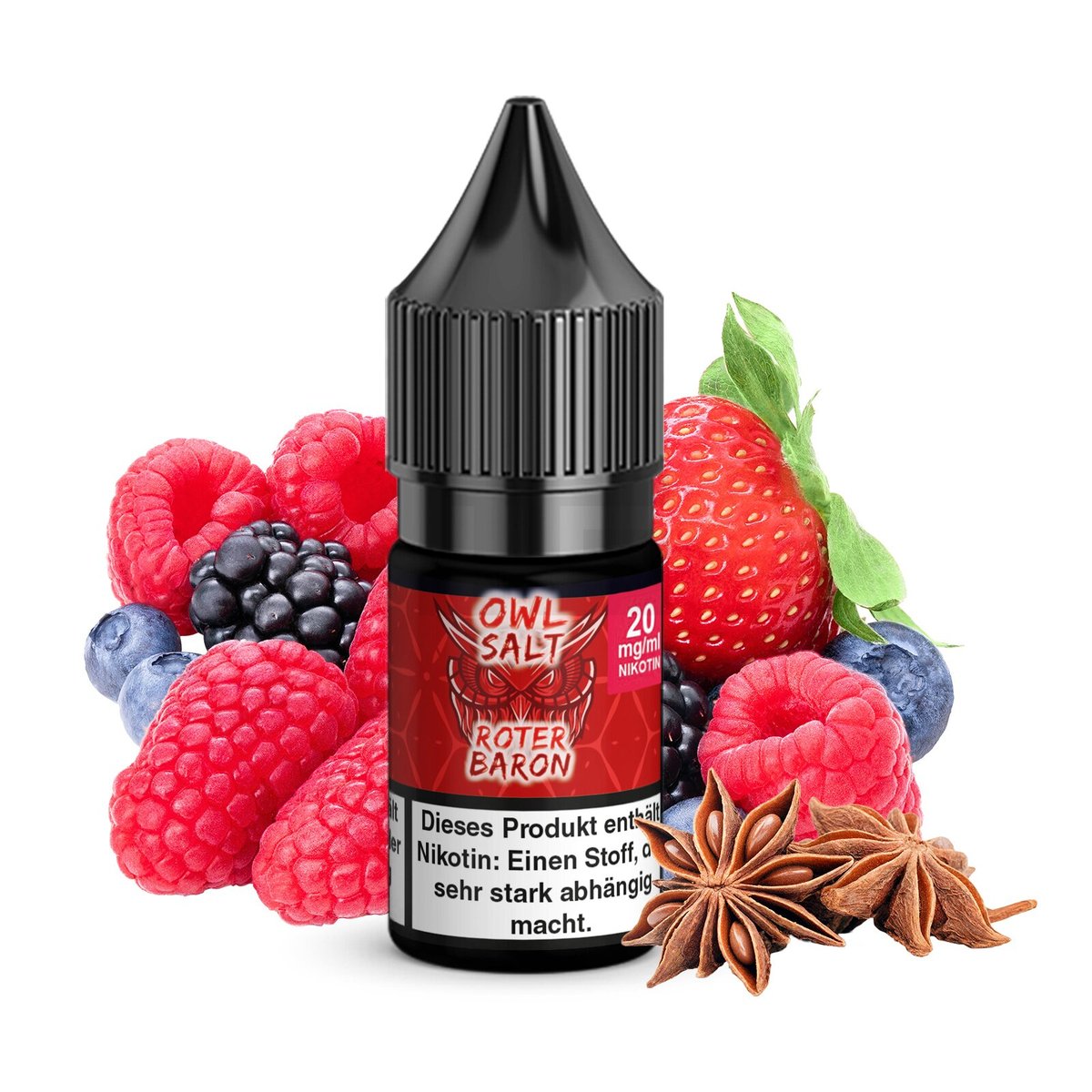 OWL Salt - Roter Baron - Nikotinsalz Liquid - 10ml - 20mg