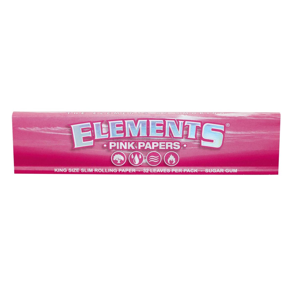 Elements Papers - Pink - King Size Slim - Blättchen - 32 Blättchen