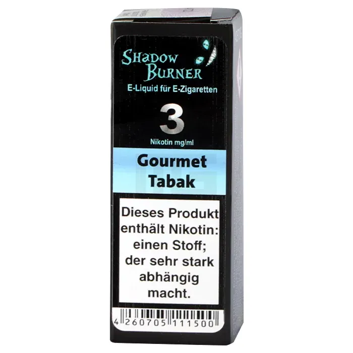 SHADOW BURNER - Gourmet Tabak - Liquid - 10ml / 3mg