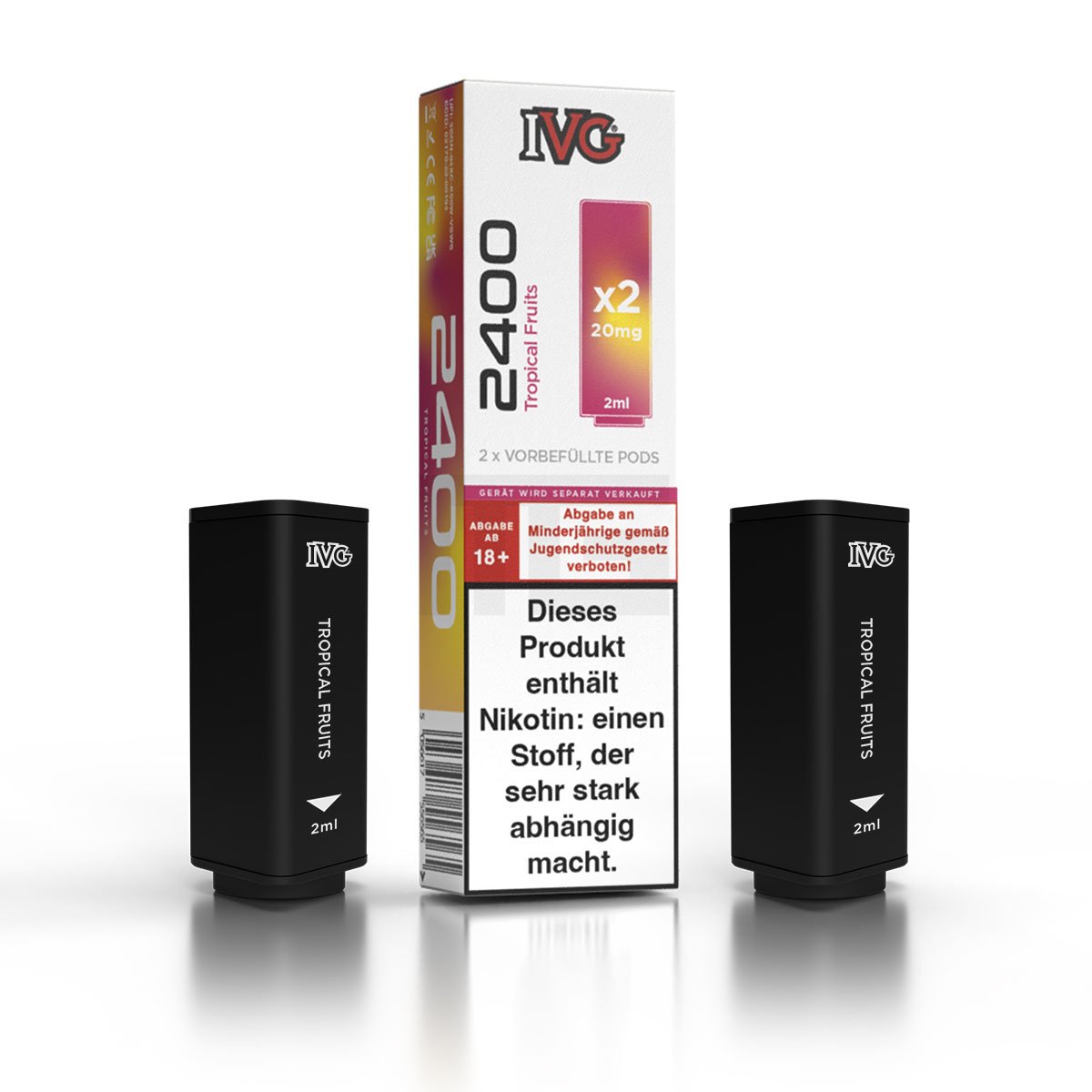 IVG - 2400 - Prefilled Pod - Tropical Fruits - 2ml - 2er Pack