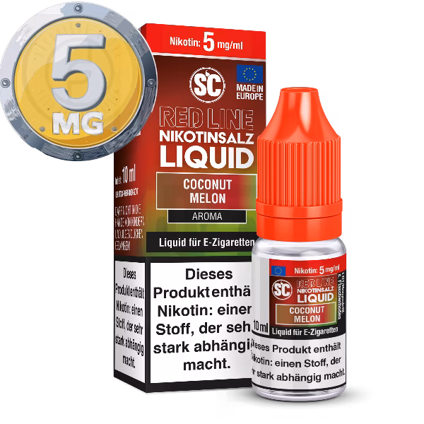 SC - Red Line - Coconut Melon - Nikotinsalz Liquid - 10ml - 5mg