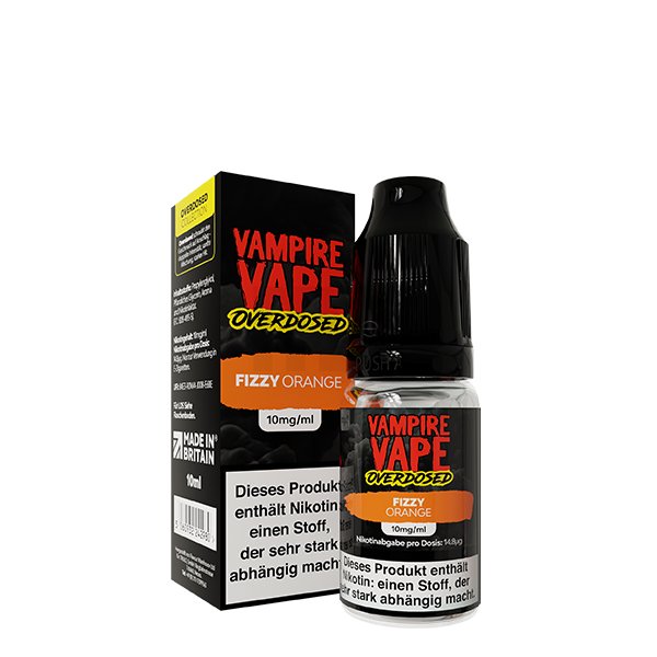Vampire Vape - Overdosed - Nikotinsalz-Liquid - 10ml - Fizzy Orange | Nikotinsalz-Stärke : 10mg