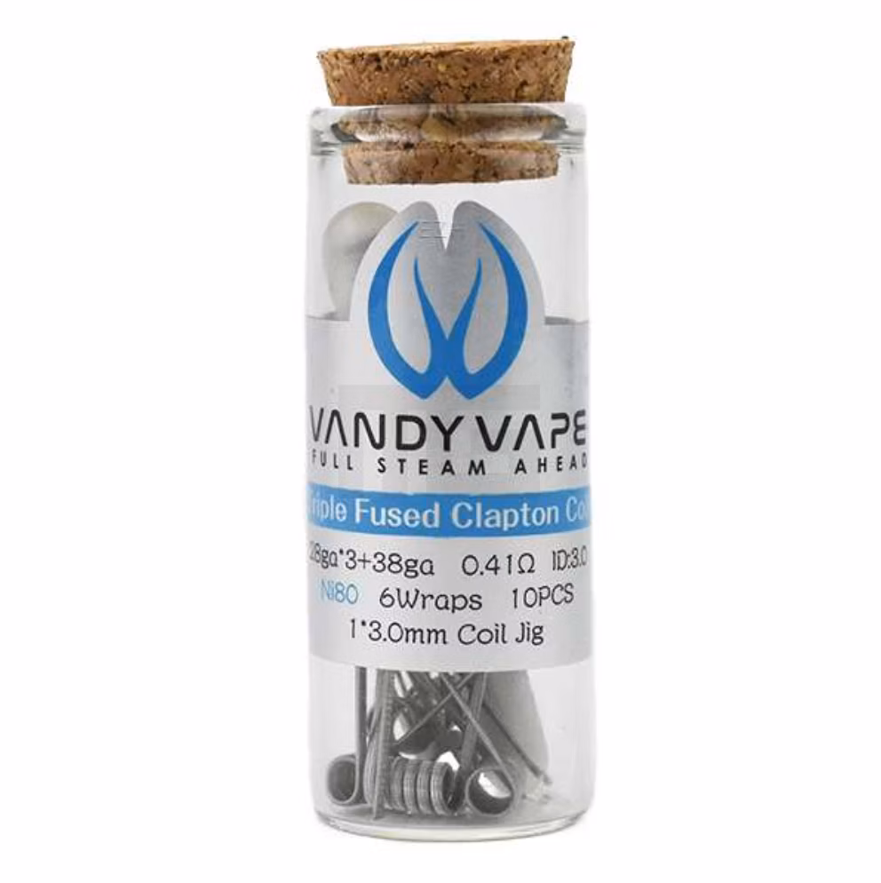 Vandy Vape - Prebuilt Ni80 Triple Fused Clapton P4 - Coil - 0.41 Ohm