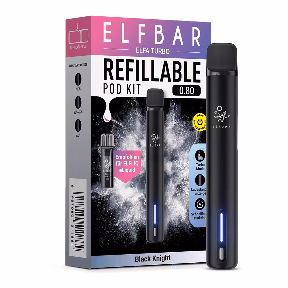 Elfbar - ELFA TURBO - Basisgerät - Black Knight