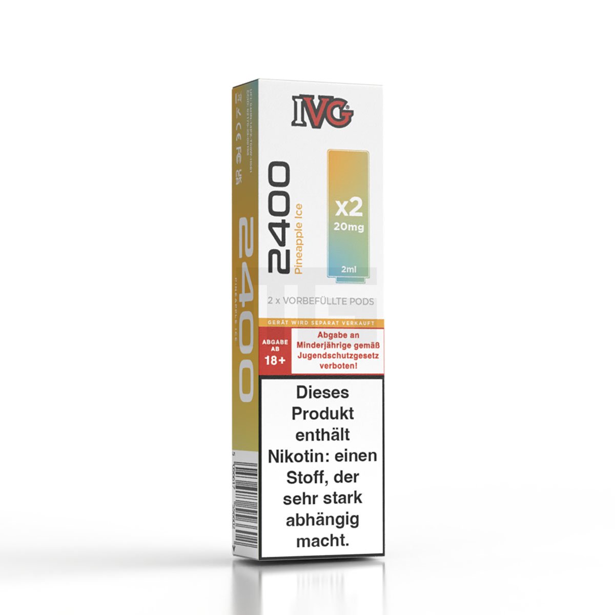 IVG - 2400 - Prefilled Pod - Pineapple Ice - 2ml - 2er Pack