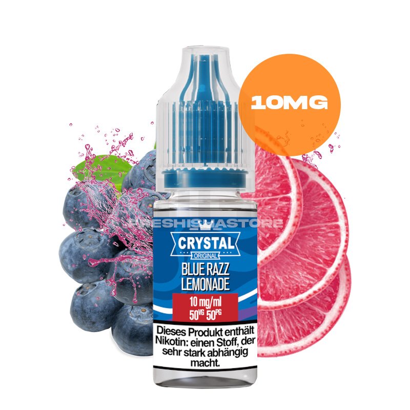 SKE - Crystal Liquid - Blue Razz Lemonade - Nikotinsalz Liquid - 10ml - 10mg