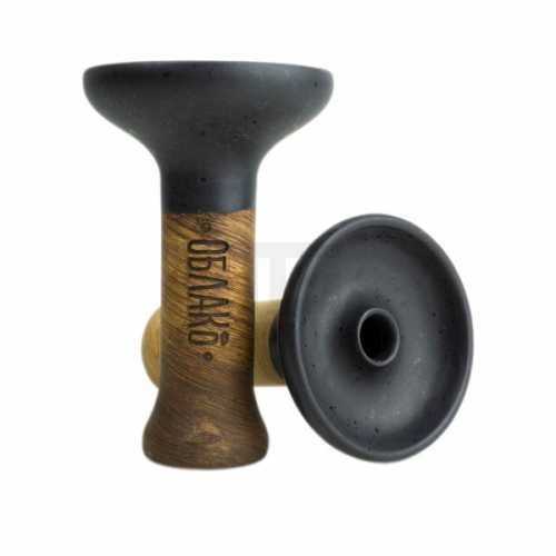 Shisha-Kopf-Phunnel-Oblako-M-Glazed-Matt-Black-freshisha-store