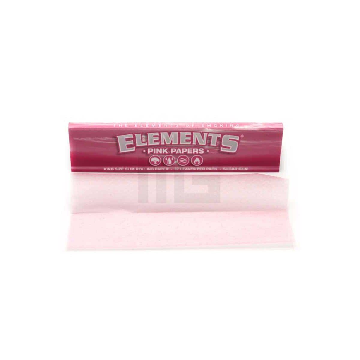 Elements Papers - Pink - King Size Slim - Blättchen - 32 Blättchen