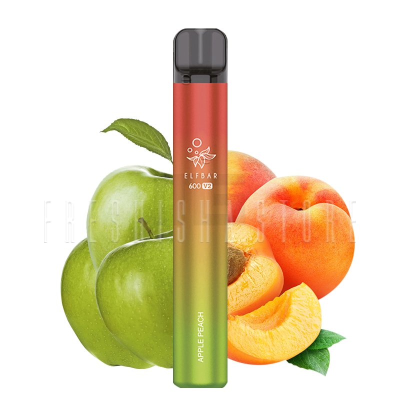 Elf Bar 600 V2 - Einweg E-Zigarette - Apple Peach - 20mg