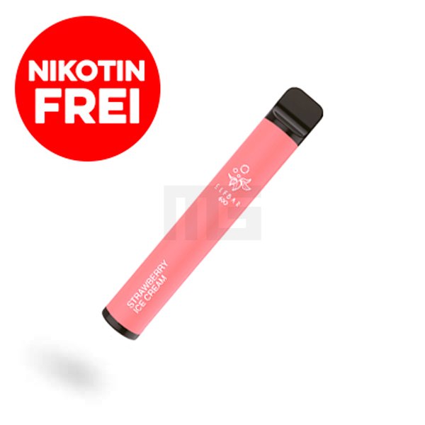 Nikotinfrei - Elf Bar 600 Einweg E-Zigarette - Strawberry Ice Cream