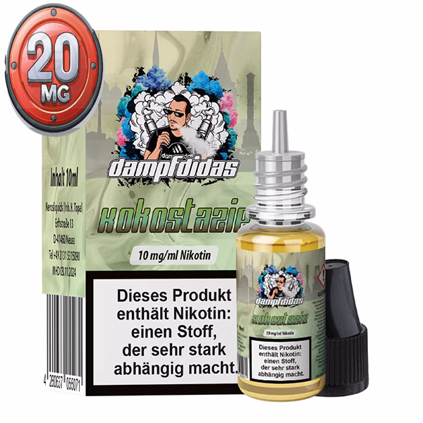 Dampfdidas Kokostazie Nikotinsalz Liquid 10ml 20mg