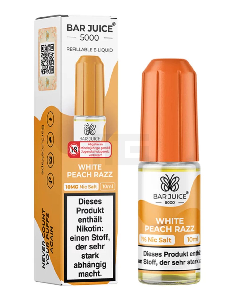 Bar Juice 5000 - White Peach Razz - 10ml - 10mg