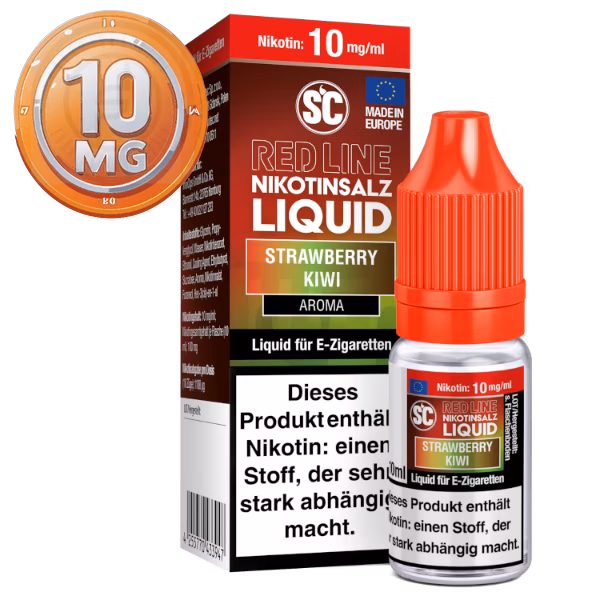 SC - Red Line - Strawberry Kiwi - Nikotinsalz Liquid - 10ml - 10mg