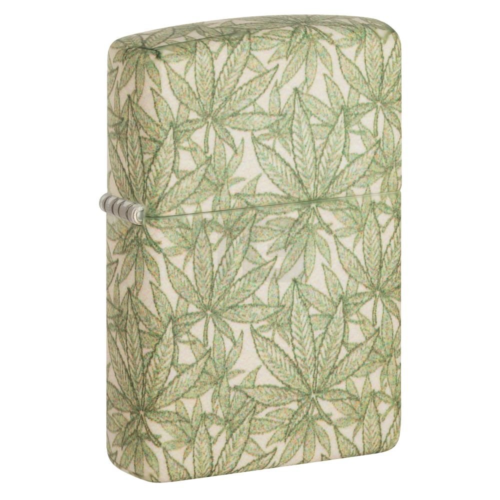 Zippo - Benzinfeuerzeug - Cannabis Design Grün