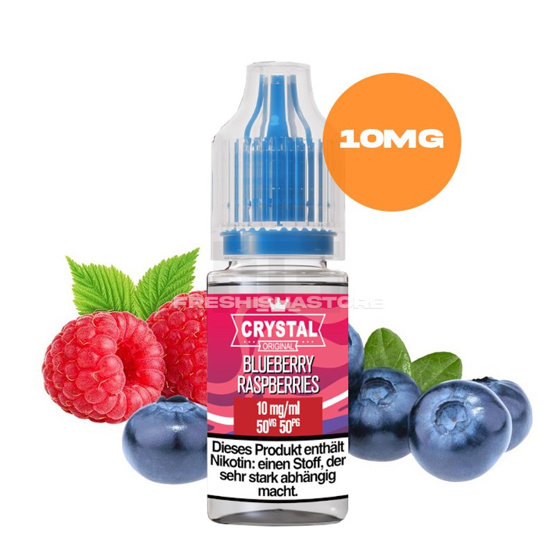SKE - Crystal Liquid - Blueberry Raspberries - Nikotinsalz Liquid - 10ml - 10mg