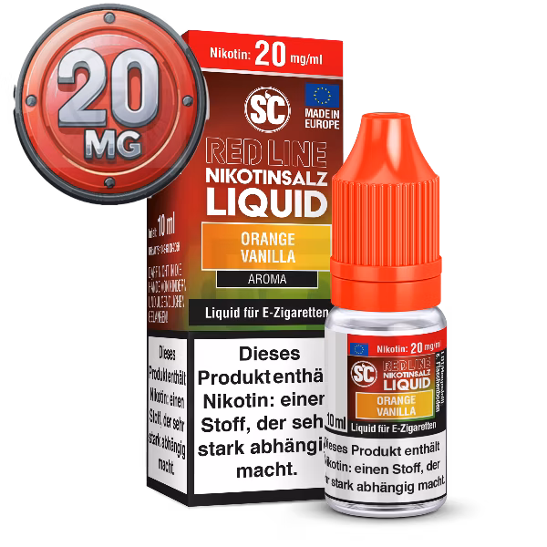 SC - Red Line - Orange Vanilla - Nikotinsalz Liquid - 10ml - 20mg