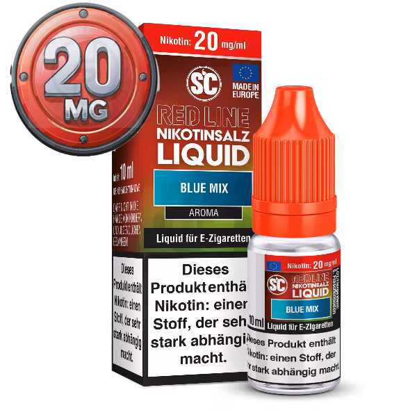 SC - Red Line - Blue Mix - Nikotinsalz Liquid - 10ml - 20mg