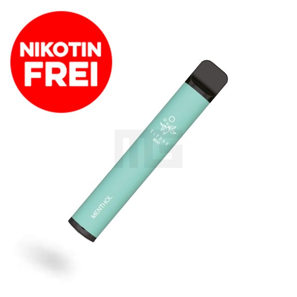 Nikotinfrei - Elf Bar 600 Einweg E-Zigarette - Menthol