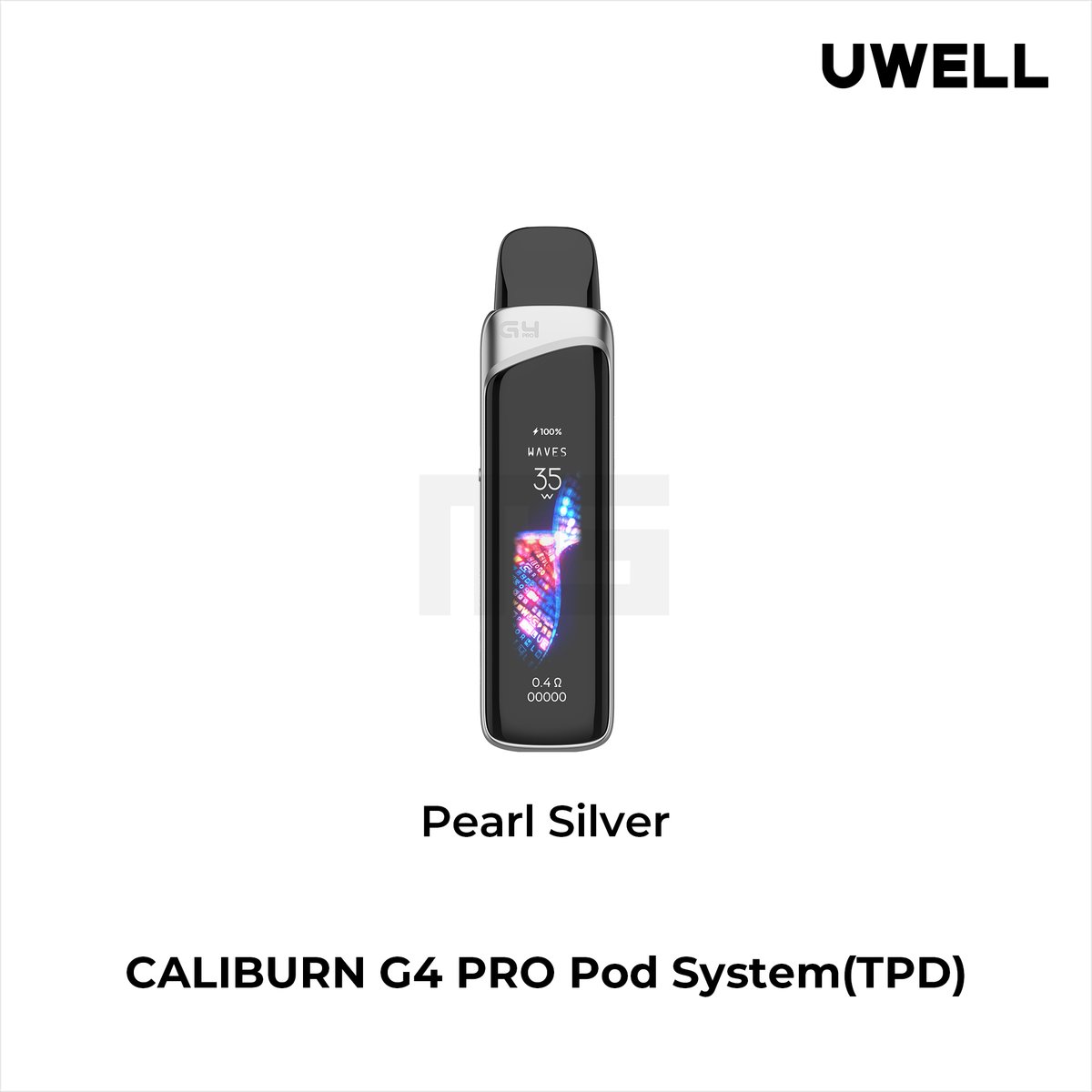 Uwell - Caliburn G4 Pro - Pod Kit - Pearl Silver