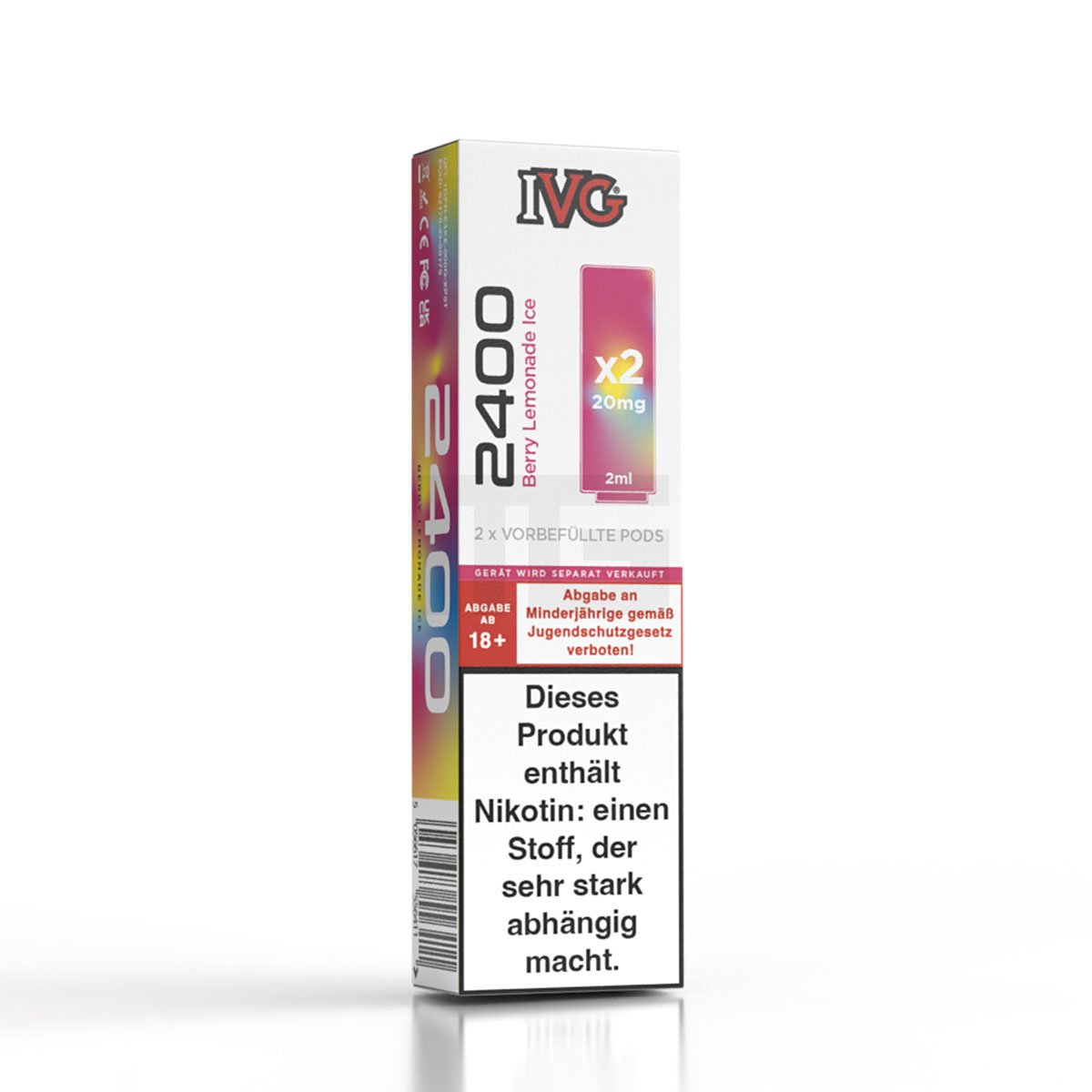 IVG - 2400 - Prefilled Pod - Berry Lemonade Ice - 2ml - 2er Pack