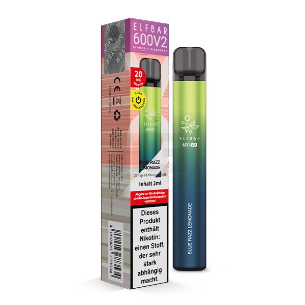 Elf Bar 600 V2 - Einweg E-Zigarette - Blue Razz Lemonade - 20mg
