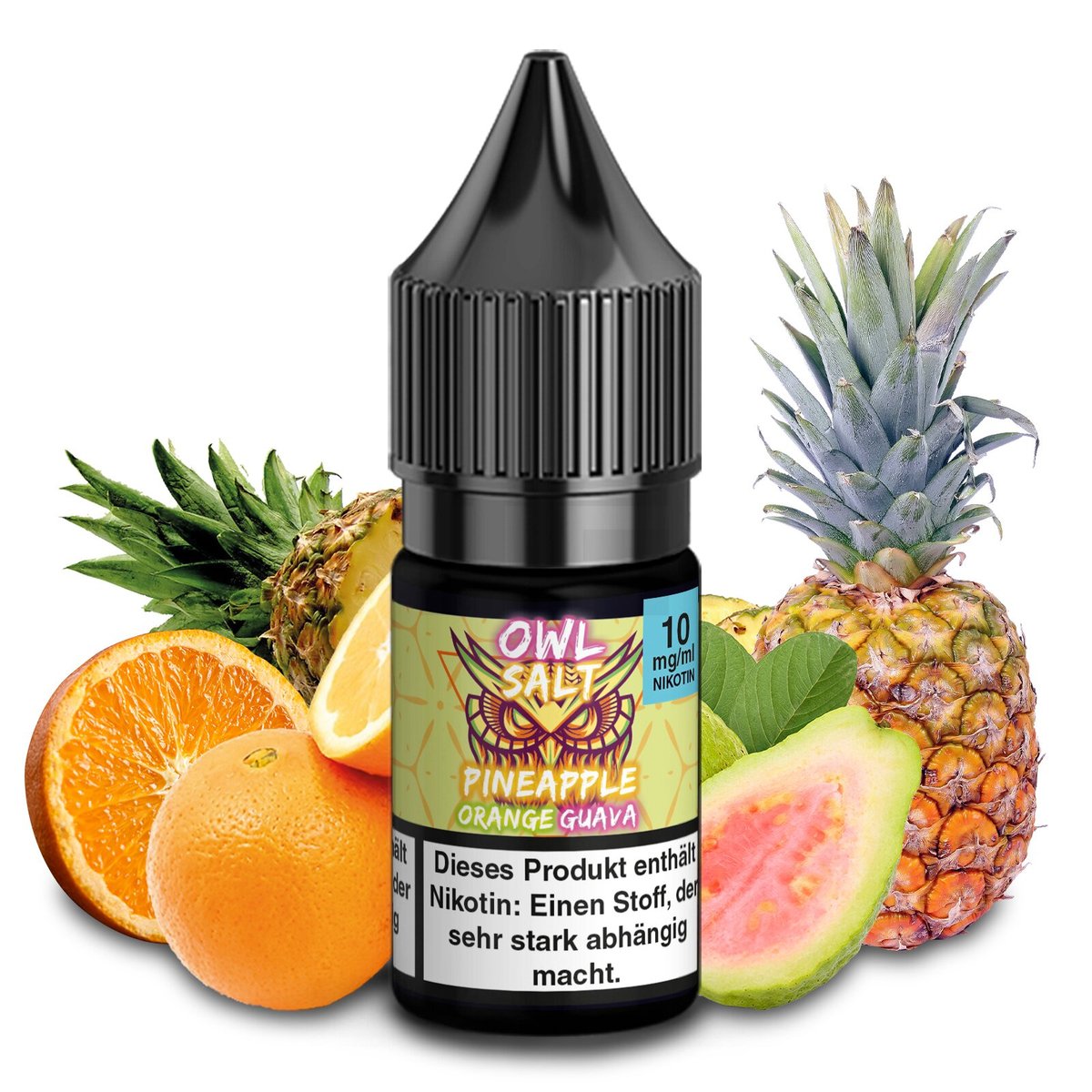 OWL Salt - PIneapple Orange Guave - Nikotinsalz Liquid - 10ml - 10mg