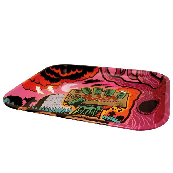 RAW - Rolling Tray - Drehunterlage Metall - Zombie - 27,5 x 34