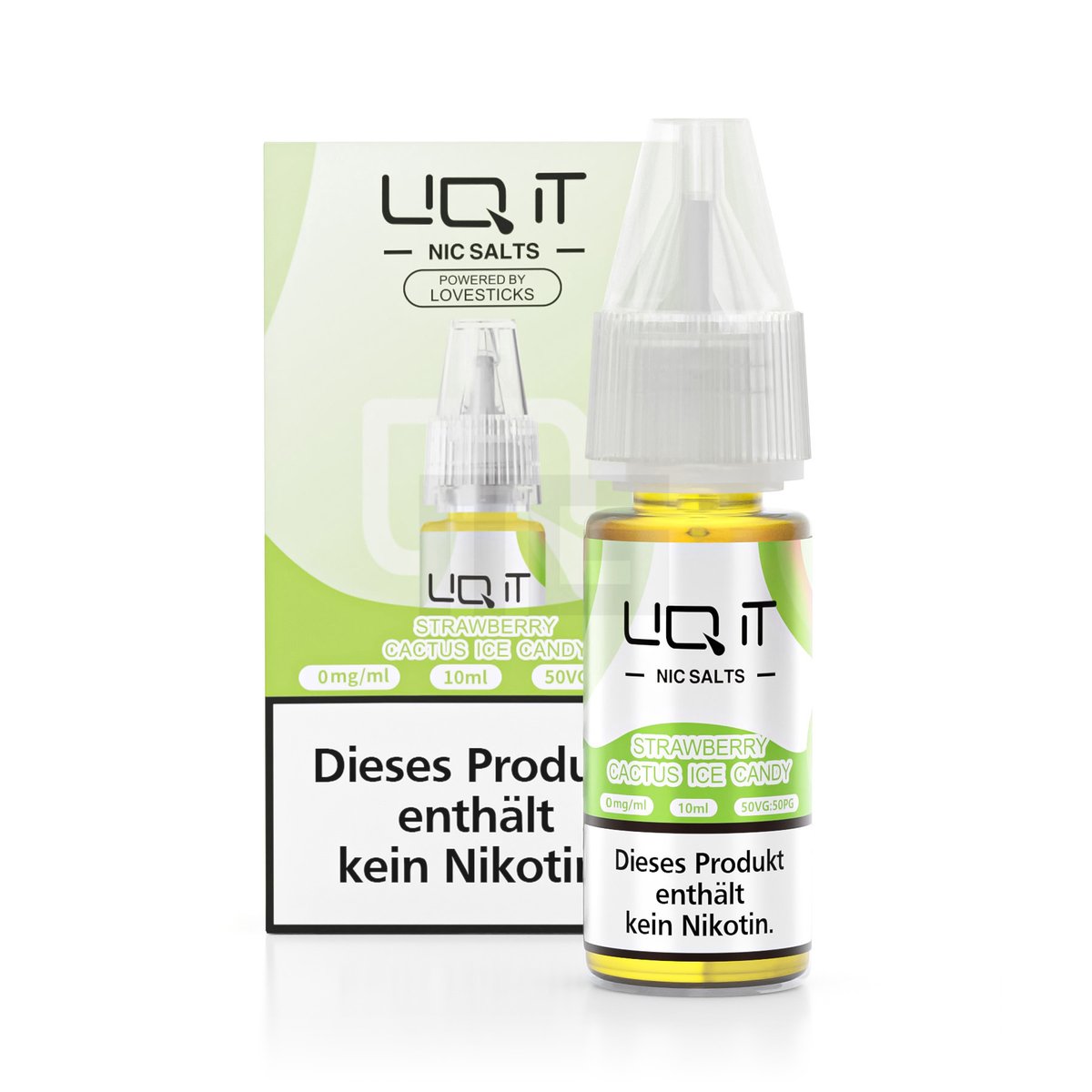 LIQ IT - Nikotinsalz-Liquid - 10ml - Strawberry Cactus Candy Ice - 0mg