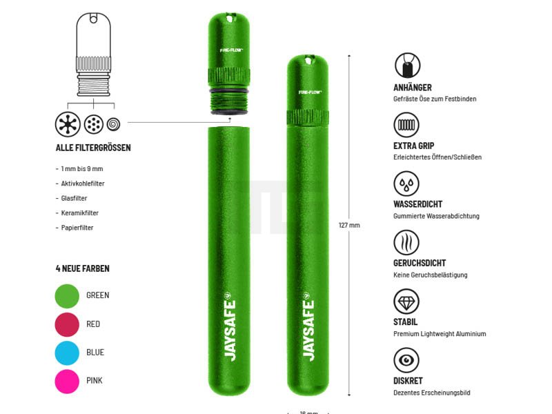 Jaysafe - Jointholder Case - Green