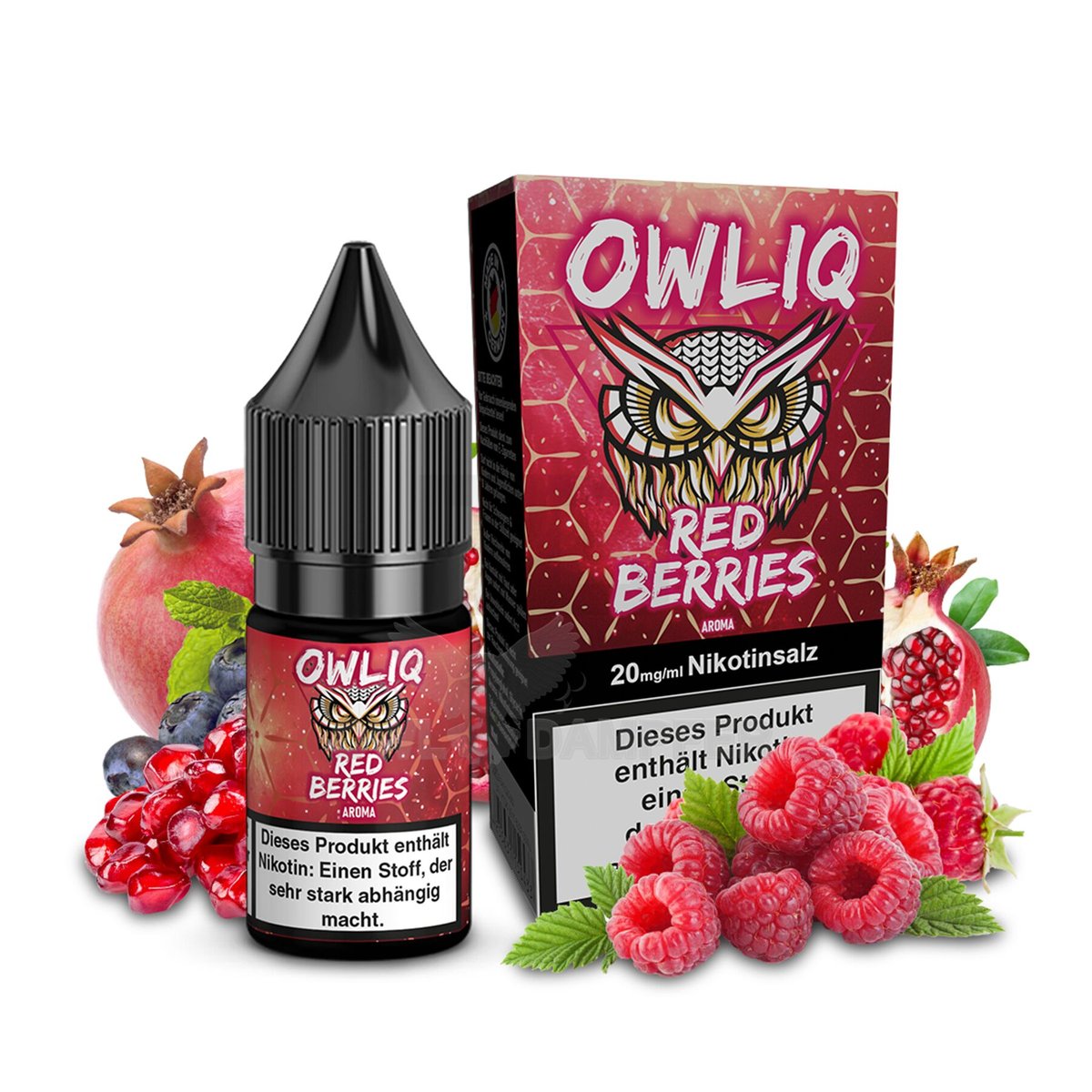 OWLIQ - Red Berries - Nikotinsalz Liquid - 10ml - 20mg