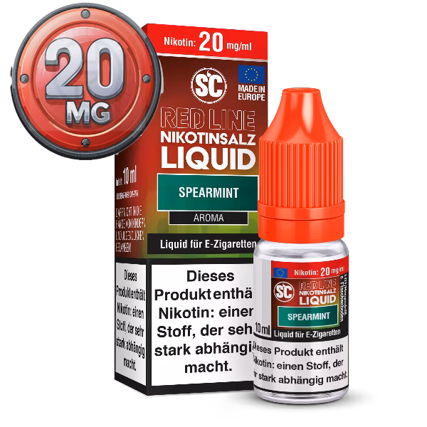 SC - Red Line - Spearmint - Nikotinsalz Liquid - 10ml - 20mg
