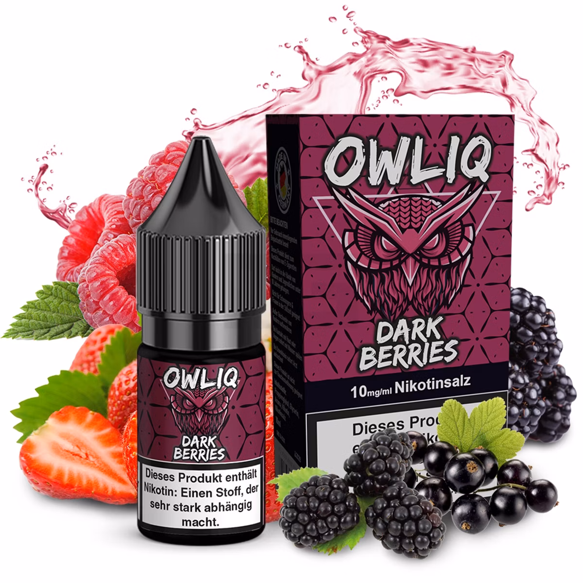OWLIQ - Dark Berries - Nikotinsalz Liquid - 10ml - 10mg