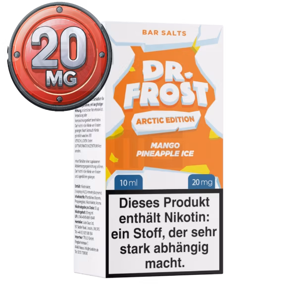 Dr. Frost - Arctic Edition Mango Pineapple Ice - Nikotinsalz Liquid - 10ml - 20mg
