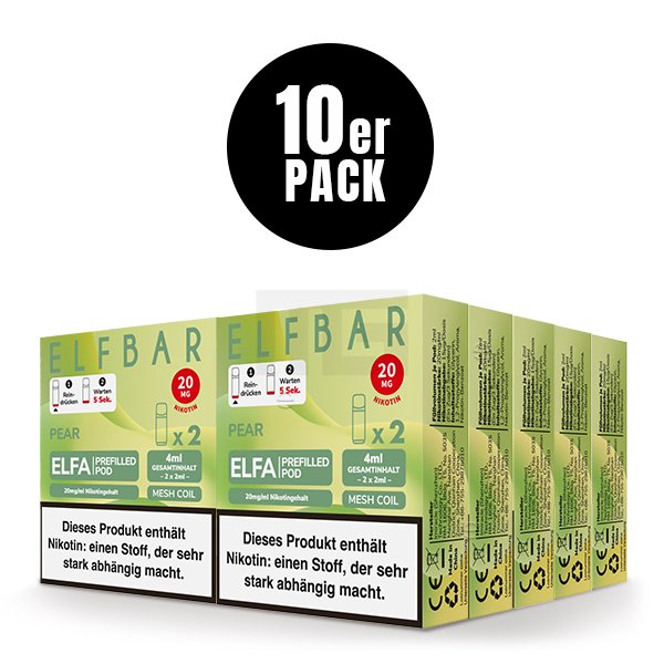 Elfbar - ELFA - Prefilled Pod - 2ml - 2er Pack - Pear