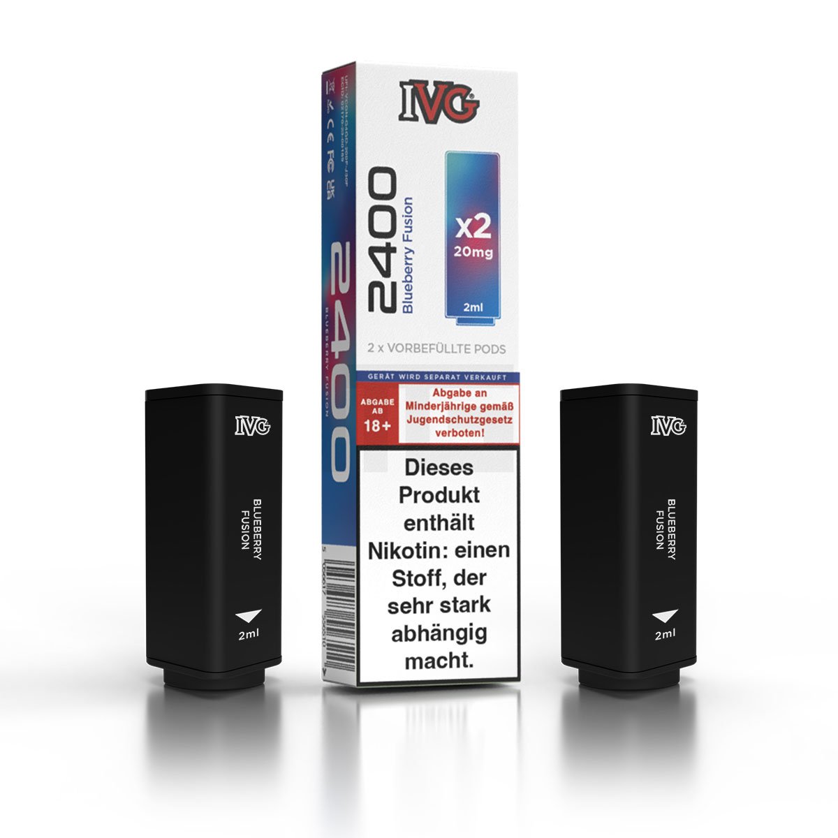 IVG - 2400 - Prefilled Pod - Blueberry Fusion - 2ml - 2er Pack