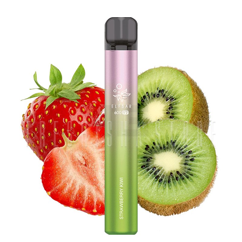 Elf Bar 600 V2 - Einweg E-Zigarette - Strawberry Kiwi - 20mg