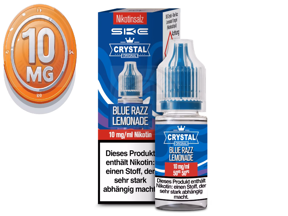 SKE - Crystal Liquid - Blue Razz Lemonade - Nikotinsalz Liquid - 10ml - 10mg