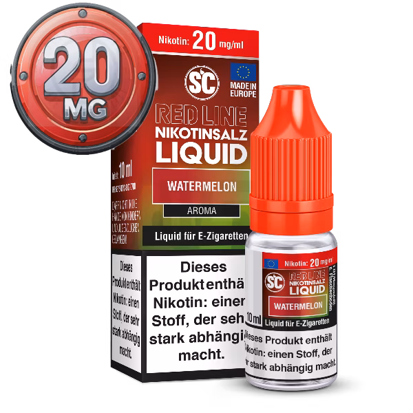 SC - Red Line - Watermelon - Nikotinsalz Liquid - 10ml - 20mg