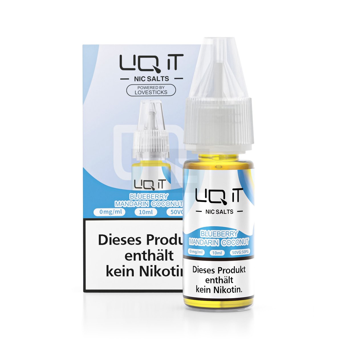 LIQ IT - Nikotinsalz-Liquid - 10ml - Blueberry Mandarin Coconut - 0mg