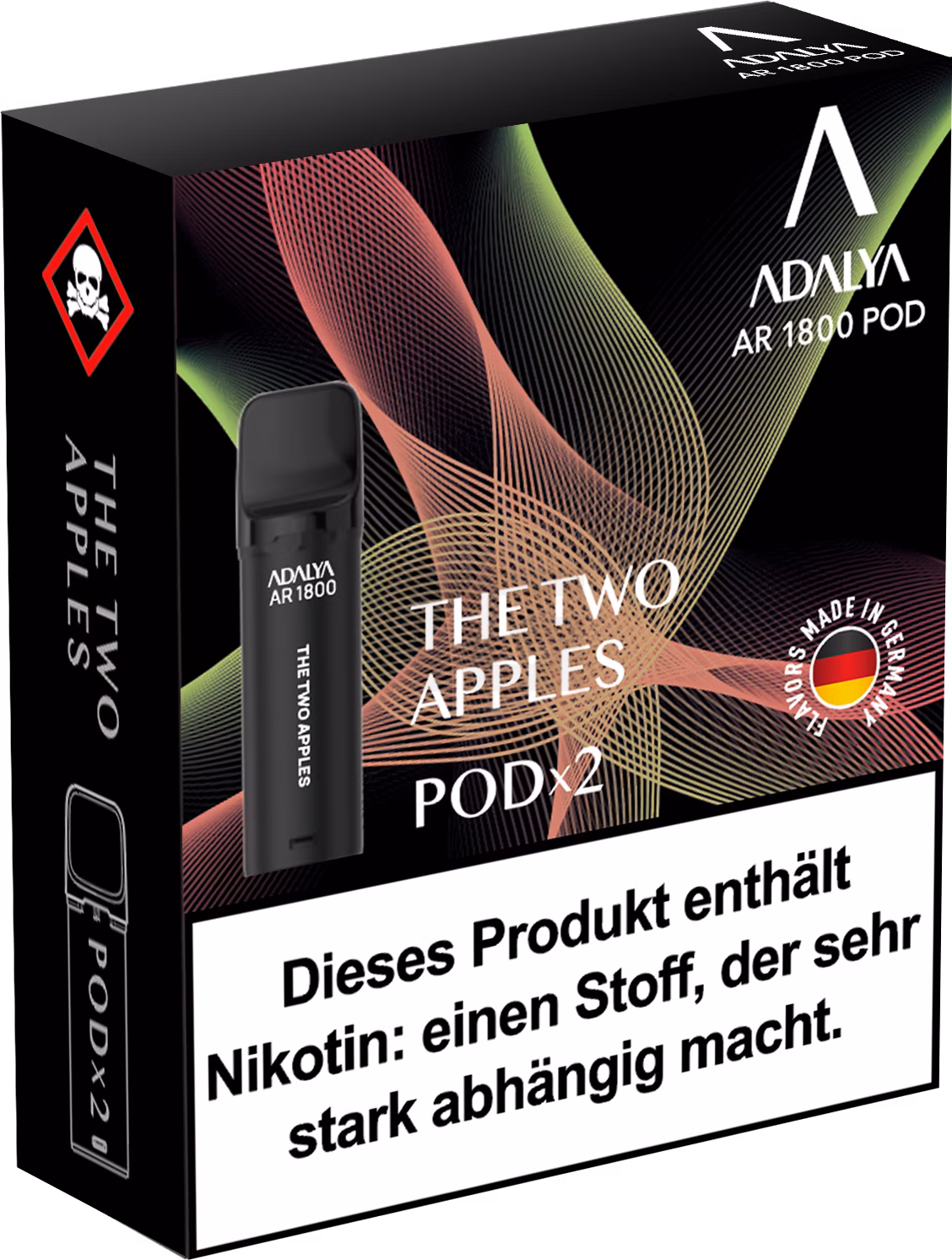 Adalya - Alpha Prefilled Pod - 2ml - 2er Pack - The Two Apples