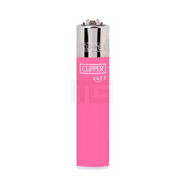 Clipper - Feuerzeug - Rosa - Soft Touch - wiederverwendbar