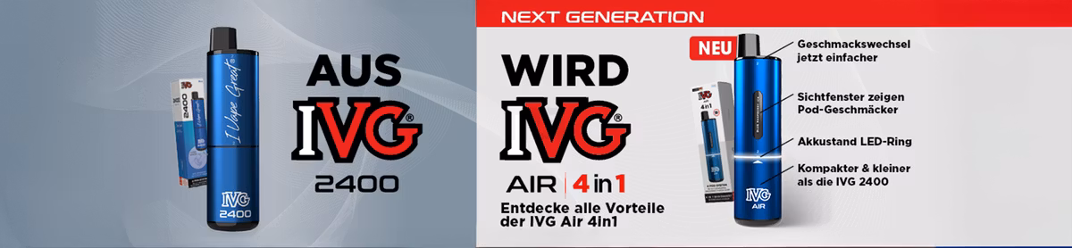 Mehr Dampf, weniger Müll: Das IVG AIR Pod-System im Fokus