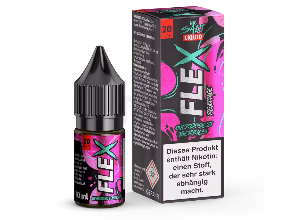 Revoltage - FLEX - Berries - Overdosed - Nikotinsalz Liquid - 10ml - 20mg