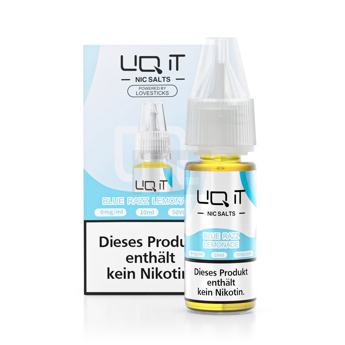 LIQ IT - Nikotinsalz-Liquid - 10ml - Blue Razz Lemonade - 0mg