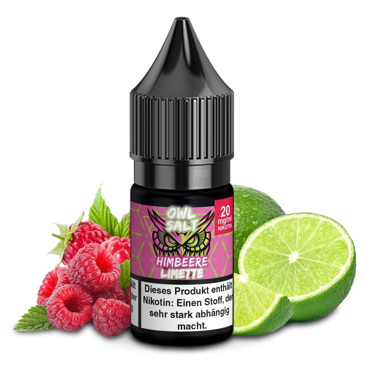 OWL Salt - Himbeere Limette - Nikotinsalz Liquid - 10ml - 20mg