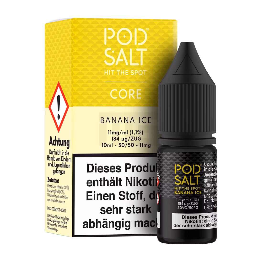 Pod Salt - Core - Banana Ice - Nikotinsalz-Liquid - 10ml - 11mg