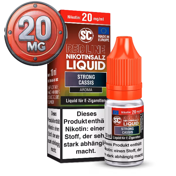 SC - Red Line - Strong Cassis - Nikotinsalz Liquid - 10ml - 20mg